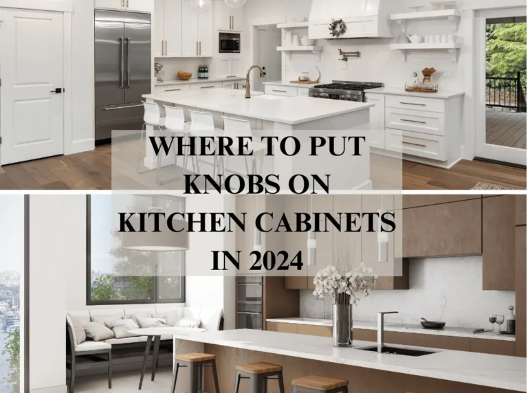 Where To Put Knobs On Kitchen Cabinets